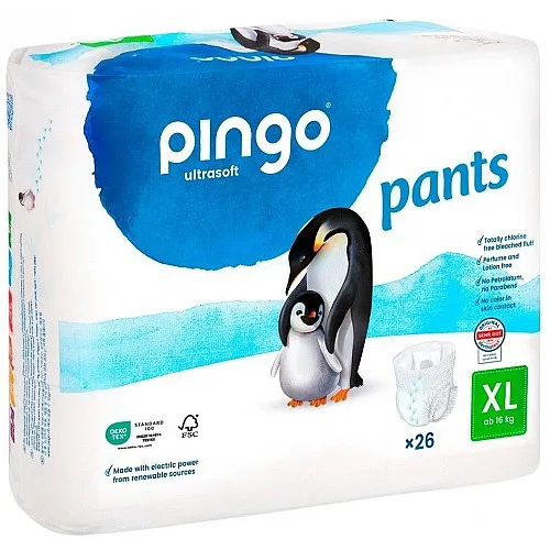 Pingo Ultrasoft Пелени 6 XL 16+кг 26бр.