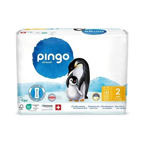 Pingo Ultrasoft Пелени 2 Mini 3-6кг 42бр.