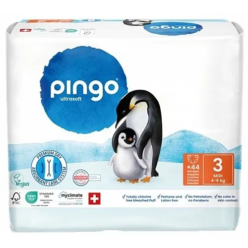 Pingo Ultrasoft Пелени 3 Midi 4-9кг 44бр.