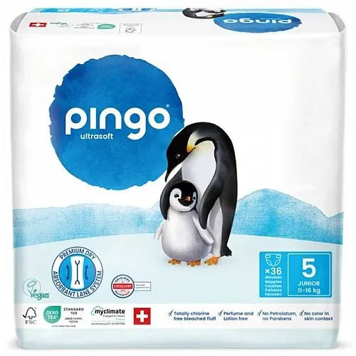 Pingo Ultrasoft Пелени 5 Junior 11-16кг 36бр.