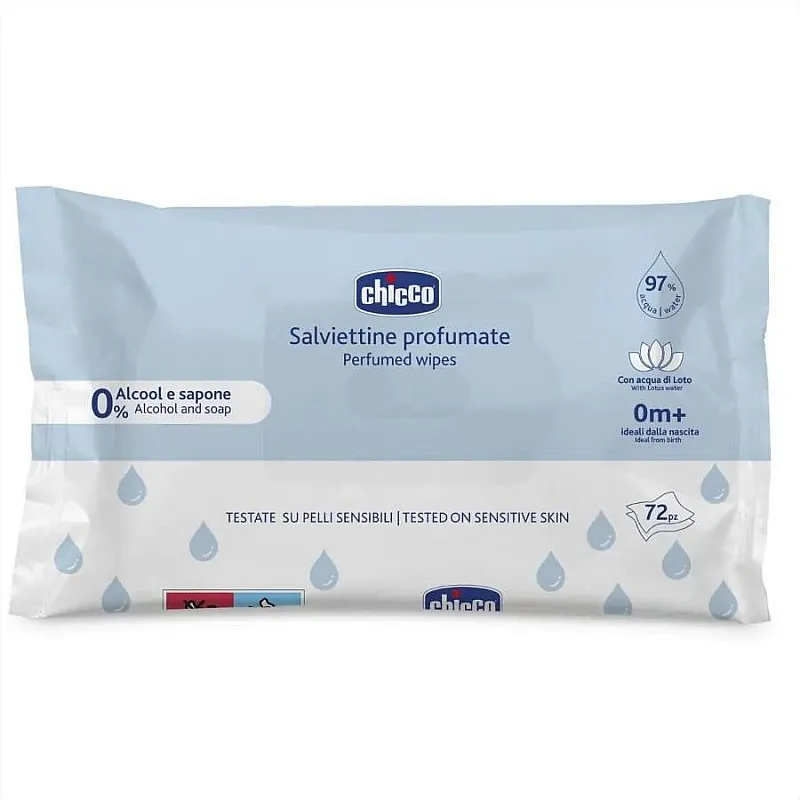 Chicco Почистващи кърпички 72бр.