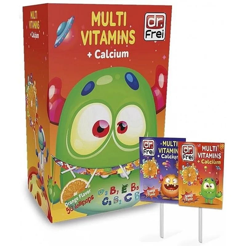 Dr. Frei Multivitamins Близалки за деца, 50 броя