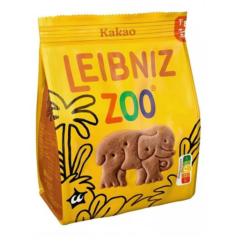 Leibniz Какаови бисквити Zoo jungle 100г