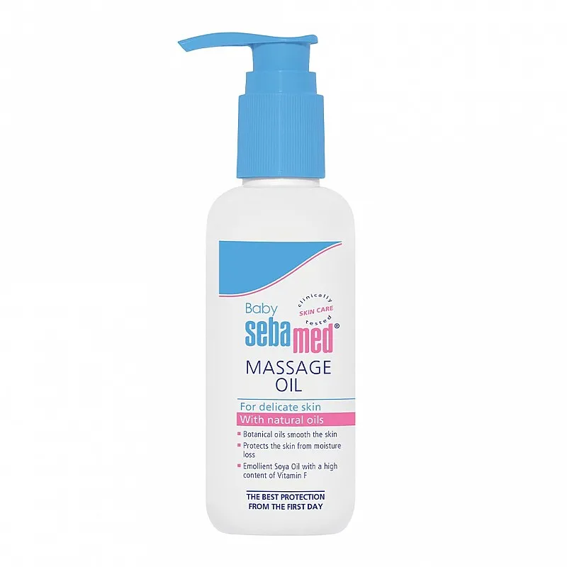 SEBAMED Бебе успокояващо масажно олио 150ml - срок на годност 01.2026г