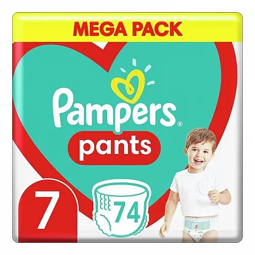 Pampers Гащички за еднократна употреба  7  17+ кг - 74бр.