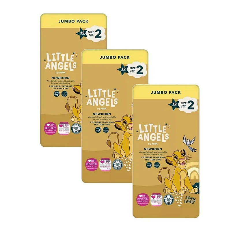 LITTLE ANGELS Памперси 2 4-8кг 180бр.