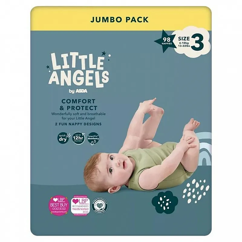 LITTLE ANGELS Памперси 6-9кг 98бр.