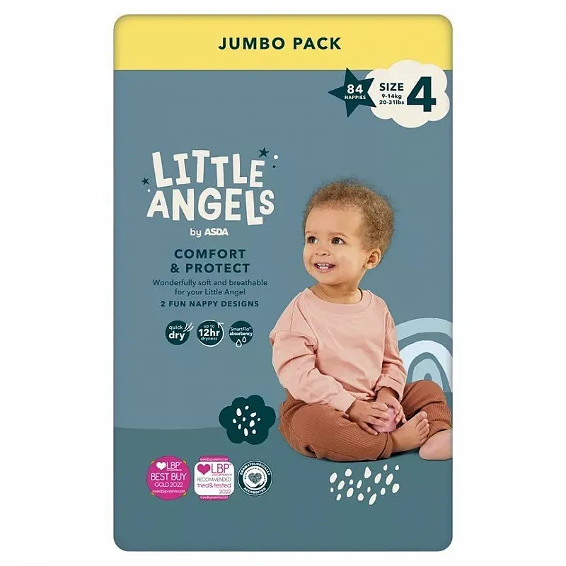 LITTLE ANGELS Памперси 4 9-14кг 252бр.