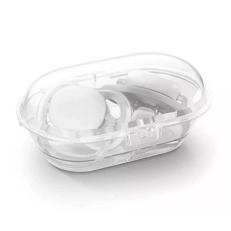Комплект от 2 бр. светещи в тъмното ортодонтични залъгалки Philips Avent Ultra Air Night SCF376/23 и кутия за стерилизиране, 18м+