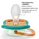 Комплект от 2 бр. светещи в тъмното ортодонтични залъгалки Philips Avent Ultra Air Night SCF376/23 и кутия за стерилизиране, 18м+