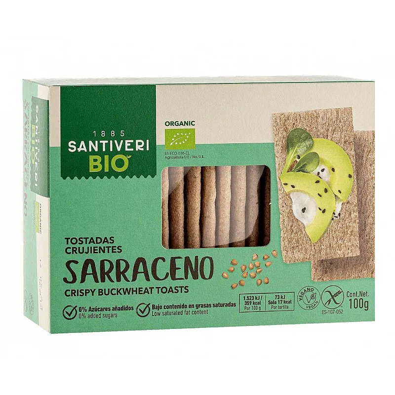 Био Крисп тост от Елда (без глутен, веган)  100г  Santiveri
