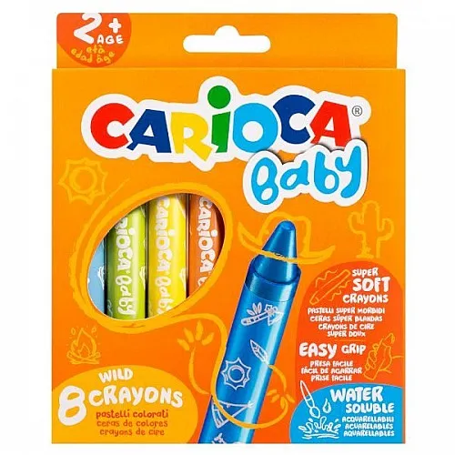 Carioca Baby Восъчни пастели 8 цвята