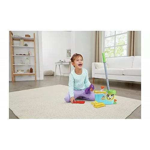 Интерактивна играчка, Vtech, Leap Frog, Кофа с принадлежности за почистване, 8.1 х 28.8 х 13.3 cm