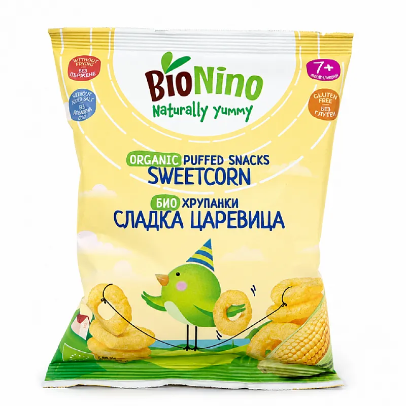 Bionino Био хрупанки сладка царевица 15г 7м.