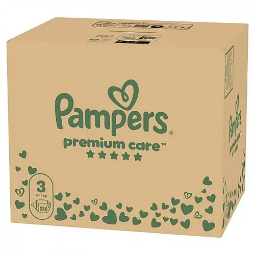 Pampers Premium Care 3 Midi 6-10 кг  - 216бр.