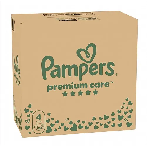 Pampers Premium Care 4 Maxi 9-14 кг  -188бр.