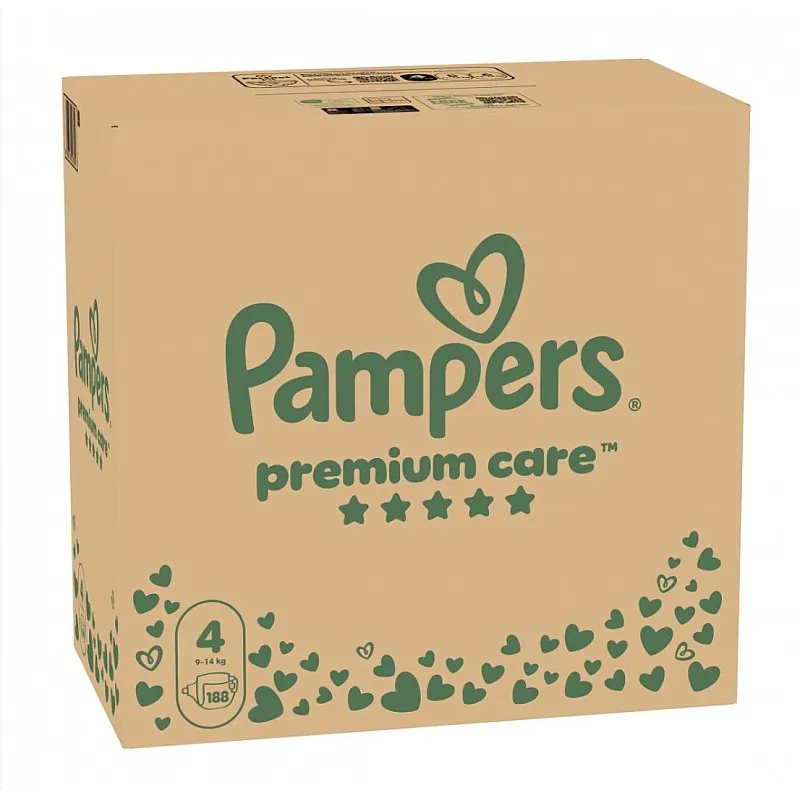 Pampers Premium Care 4 Maxi 9-14 кг  -188бр.
