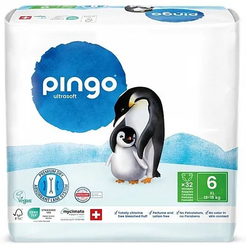 Pingo Ultrasoft Пелени 6 XL 13-18кг 32бр.