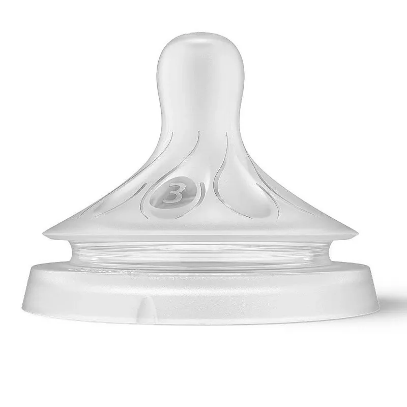 Комплект от 2 бр. Биберони без протичане Philips AVENT Natural Response SCY963/02, Поток 3, 1м+