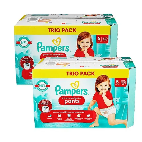 Pampers Premium Protection Гащички за еднократна употреба 5 12-17кг 174бр.