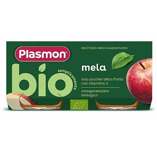 Plasmon БИО Пюре Ябълка 6м. 2х80г