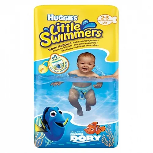 Huggies Памперс гащички за плуване Little Swimmers Размер 2-3 3-8кг 12бр