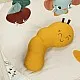 Еко Активна гимнастика Tiny Love Luxe Gymini от серията Garden of Adventures, с кръгло килимче с диаметър 90 см, дървена арка, 3 играчки и възглавница за игра по корем, 0м+