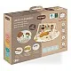 Еко Активна гимнастика Tiny Love Luxe Gymini от серията Garden of Adventures, с кръгло килимче с диаметър 90 см, дървена арка, 3 играчки и възглавница за игра по корем, 0м+