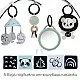 Активна гимнастика Tiny Love Developmental Gymini от серията Black&White Décor с кръгло килимче с диаметър 90 см, регулируеми арки и селекция от 5 играчки, 0м+