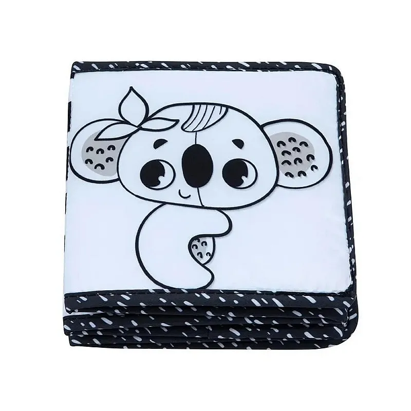 Мека двулицева книжка-обиколник TINY LOVE Double-sided First Book от серията Black&White Décor, 0м+