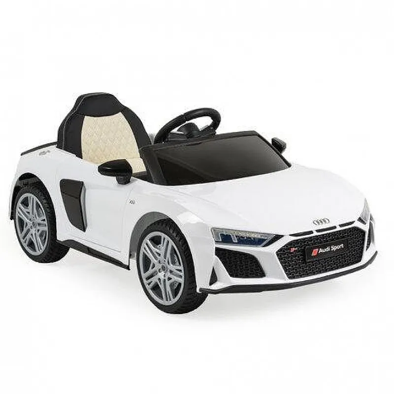 Акумулаторна кола Audi R8 Spyder бял