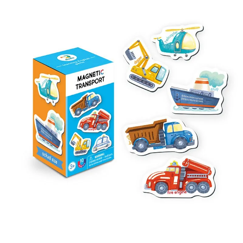 Dodo Магнитна игра 10 части - Транспортни средства