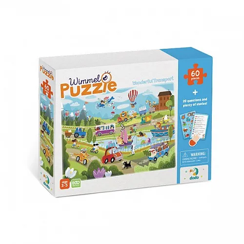 Dodo Пъзел Wimmelpuzzle 60ч. - Чуден транспорт