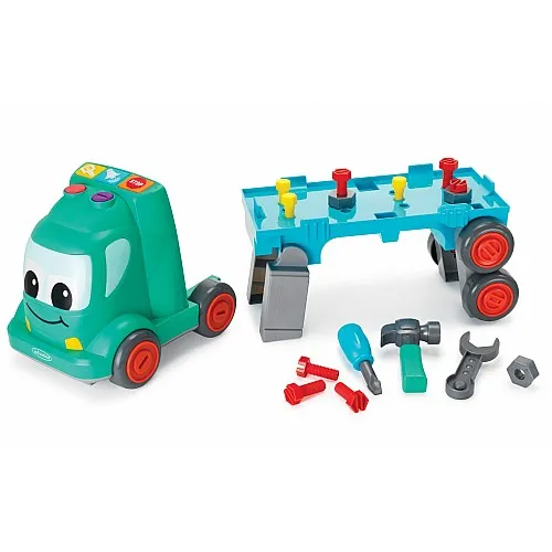 Интерактивна играчка, Infantino, 3 в 1 строителен камион, Меки цветове