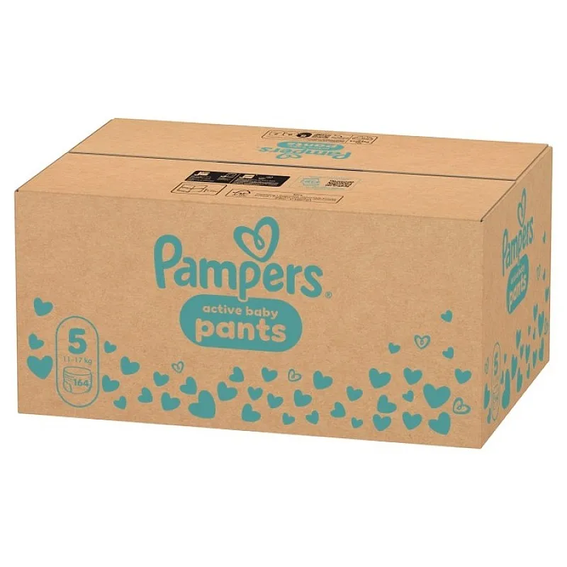 Pampers Гащички за еднократна употреба 5 Junior 11-17 кг - 164бр.