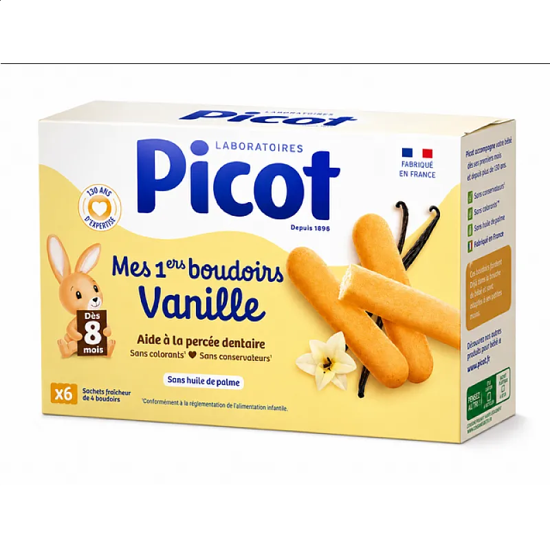 Picot Първи бисквити с ванилия 8м. 150г