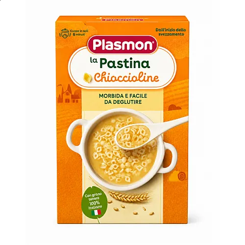 PLASMON Бебешка паста Охлювчета “CHIOCCIOLINE"  6м. 300г