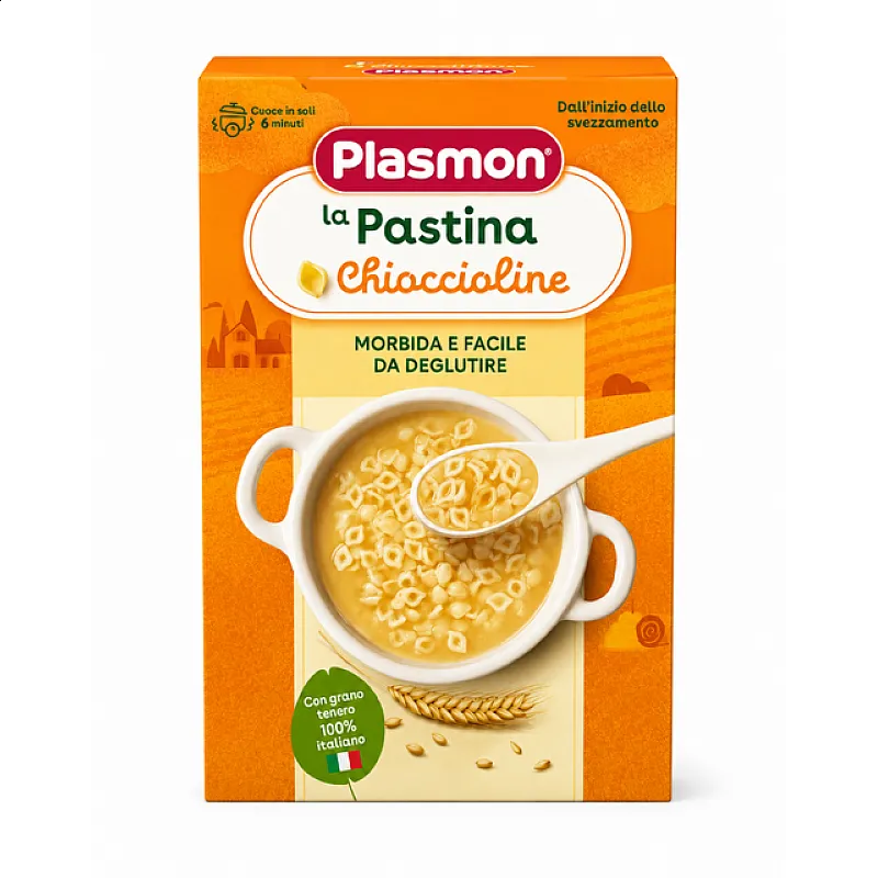 PLASMON Бебешка паста Охлювчета “CHIOCCIOLINE"  6м. 340г