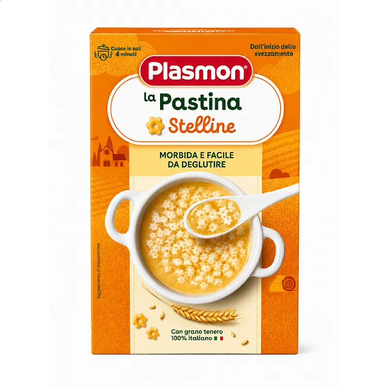 PLASMON Бебешка паста Звездички “STELLINE” 6м. 340г
