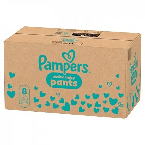 Pampers Гащички за еднократна употреба 8 17+кг 112бр.