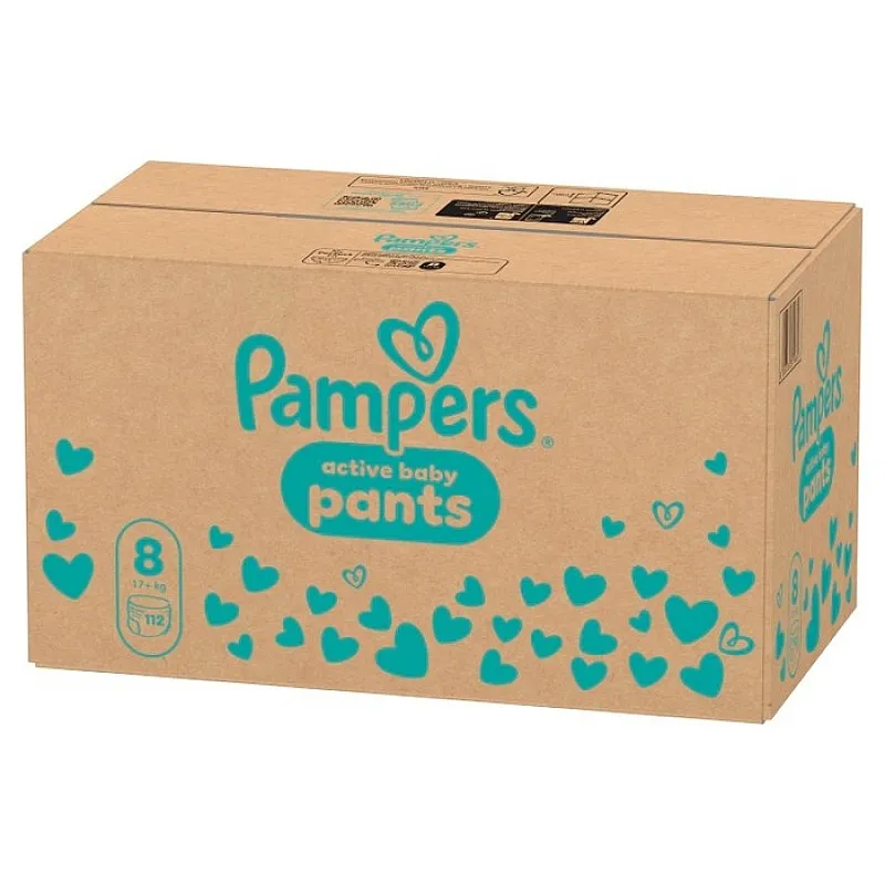 Pampers Гащички за еднократна употреба 8 17+кг 112бр.
