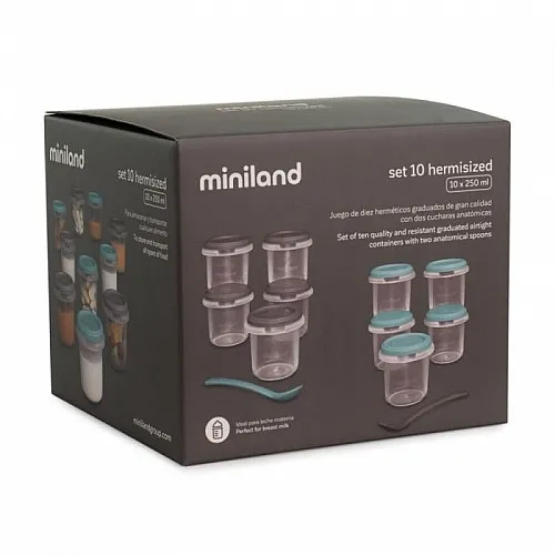 Miniland Комплект 10 контейнера - Terra Ocean+Blush