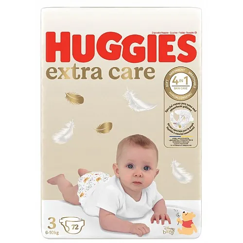 HUGGIES Памперси Extra care 3 6-10кг 72бр.