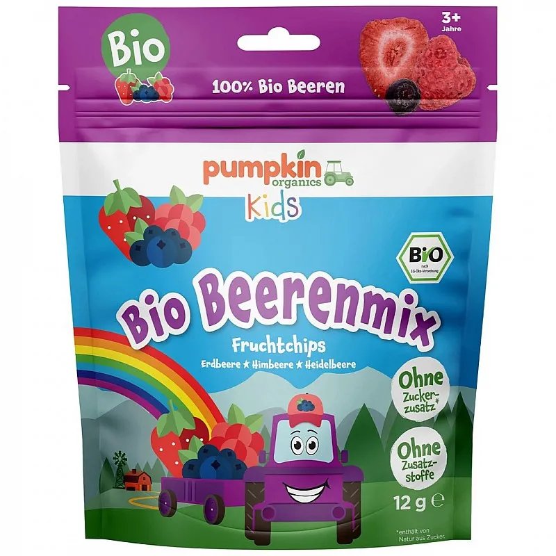 PUMPKIN ORGANICS БИО Плодов чипс горски микс 36м. 12г PUMPKIN ORGANICS БИО Плодов чипс горски микс 36м. 12г