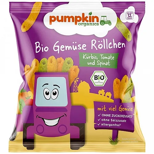 PUMPKIN ORGANICS БИО Зеленчукови пръчици 12м. 20г