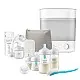 AVENT Единична електрическа помпа Natural Motion Premium + AVENT Електрически стерилизатор Advanced + Комплект шишета за новородено Natural Response с клапа AirFree