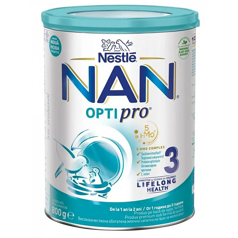 NESTLE NAN 3 Преходно мляко 12м.+ 800г