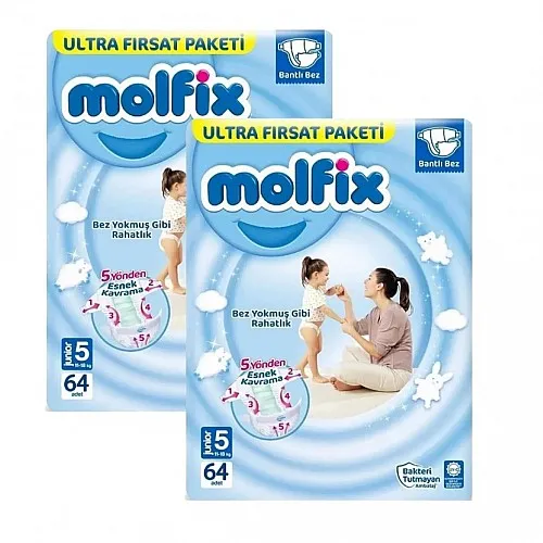 Molfix Jumbo Pack 5 Junior 11-18кг - 128бр.