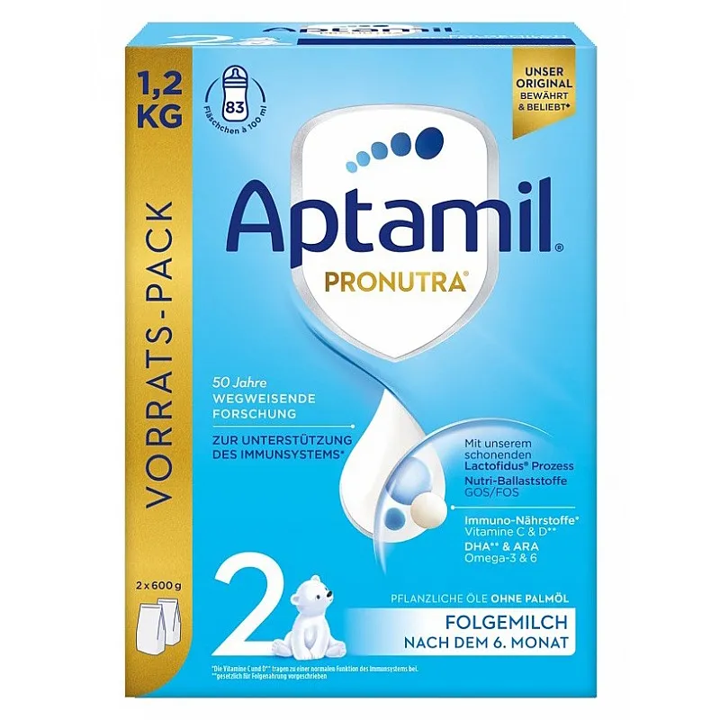 APTAMIL 2 Преходно мляко за кърмачета 6-12м. 1200г