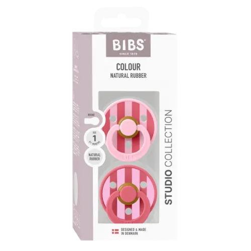 Bibs 2бр. биберони Colour Block, Baby Pink Coral Mix, 0-6м